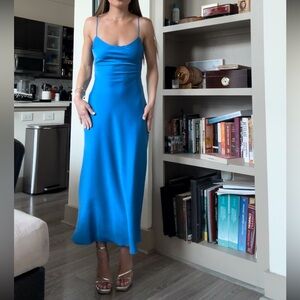 Nia Satin midi dress- size XS